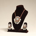 Navratri Special! Multicolor Thread GS Shell & Mirror Work Necklace Set