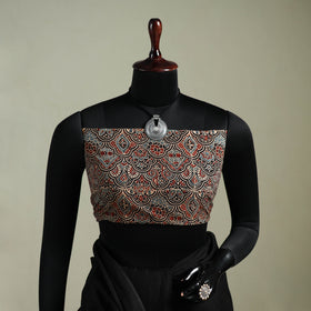 Black - Nazaakat Kota Doria Cotton Plain Saree with Blouse & Jewellery Set 37