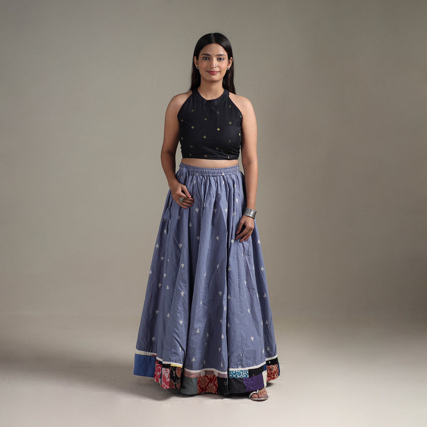 Jacquard 24 Kali Patchwork Cotton Long Skirt 33