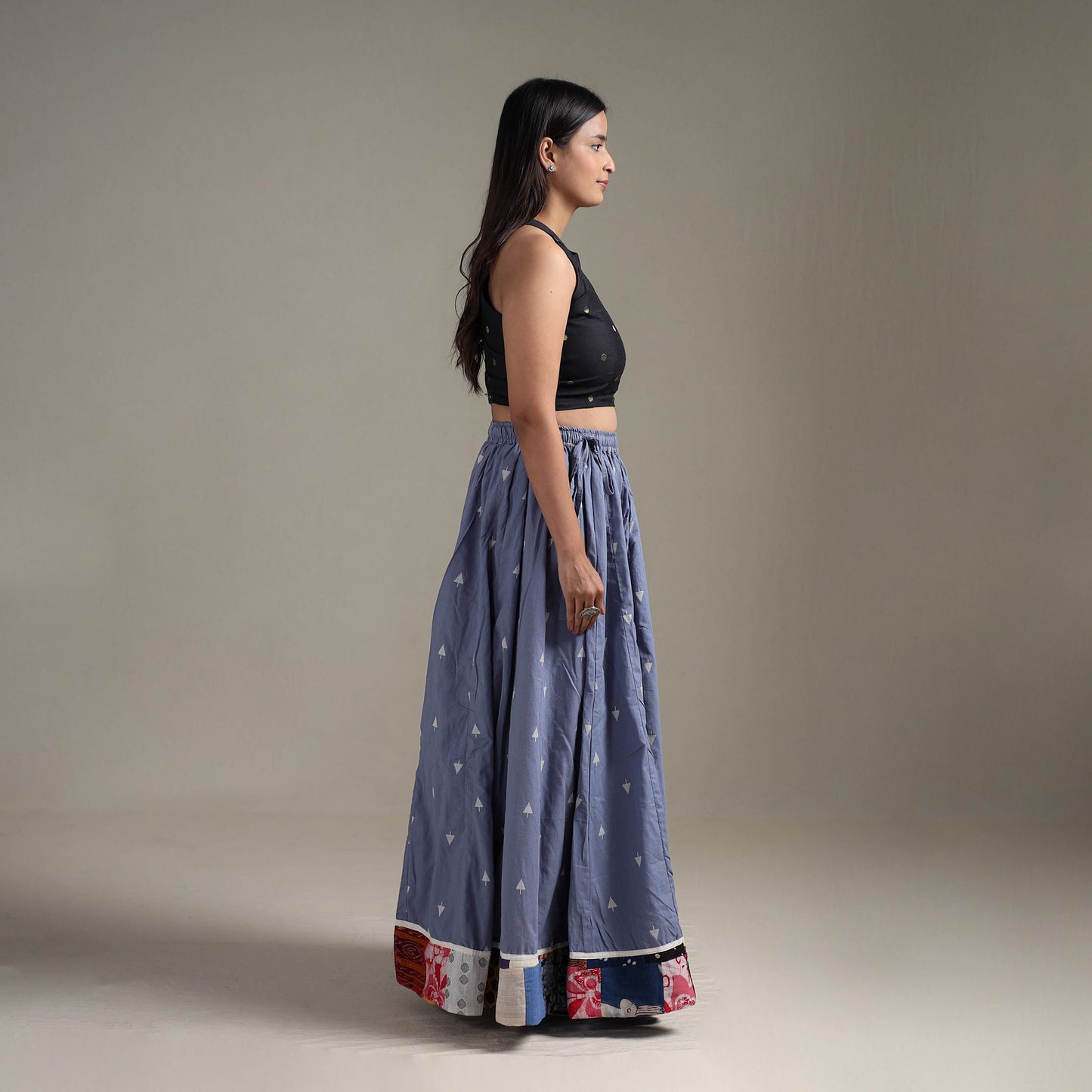 Jacquard 24 Kali Patchwork Cotton Long Skirt 33
