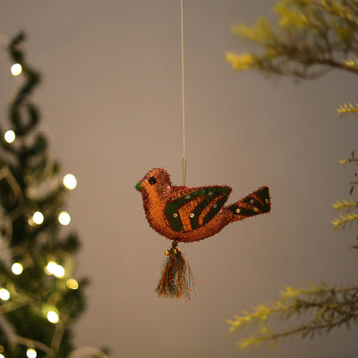 Bird Felt Ornament - Handmade Christmas Decor 13