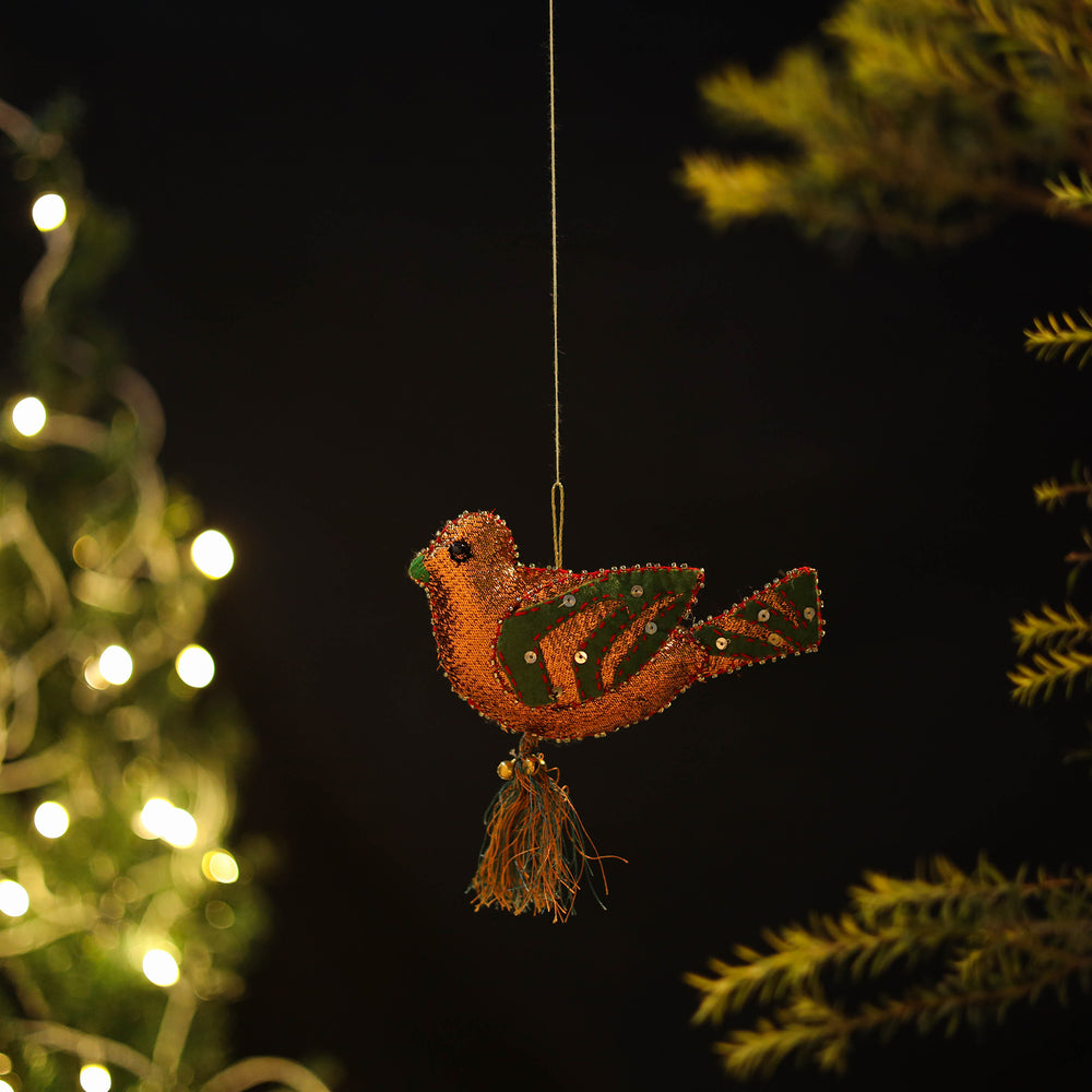 Bird Felt Ornament - Handmade Christmas Decor 13