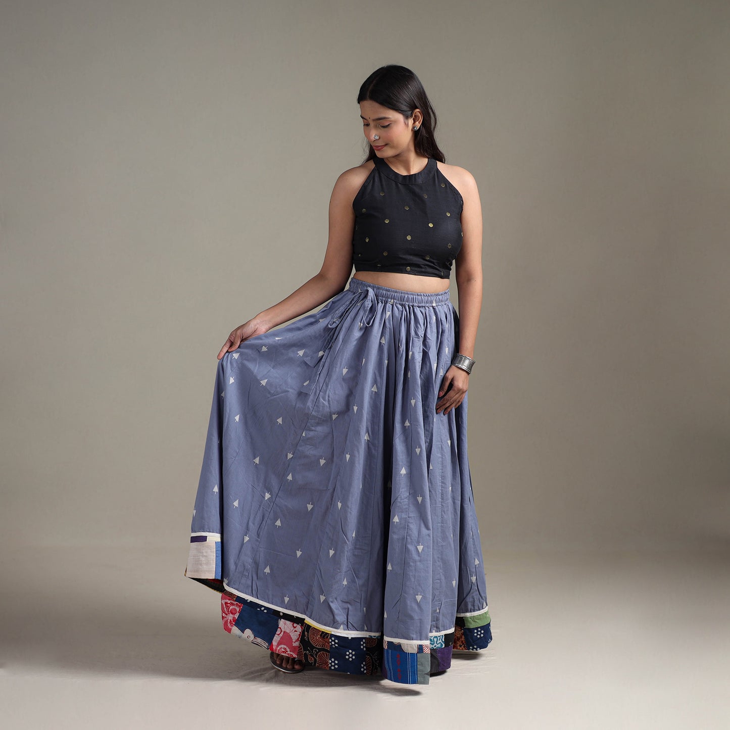 Jacquard 24 Kali Patchwork Cotton Long Skirt 33