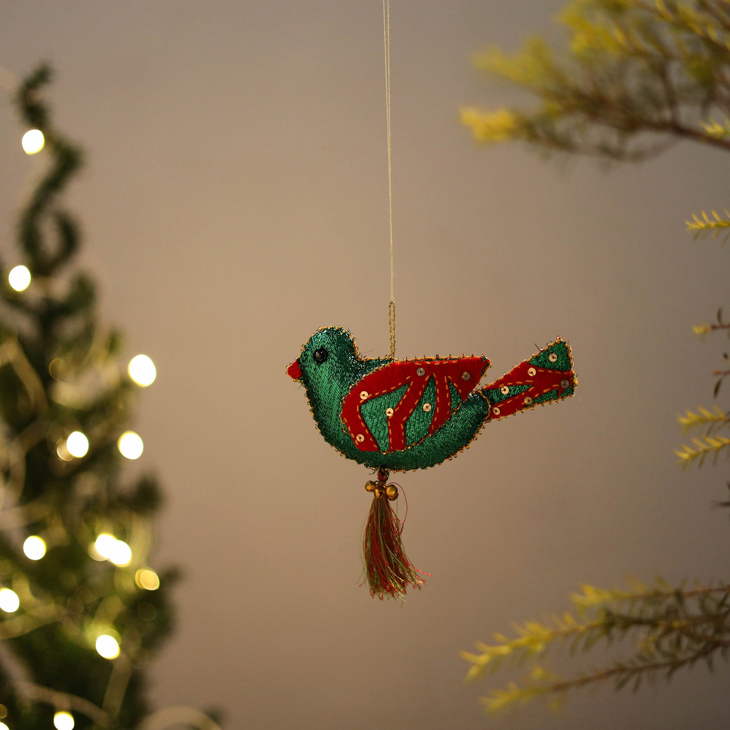 Bird Felt Ornament - Handmade Christmas Decor 14