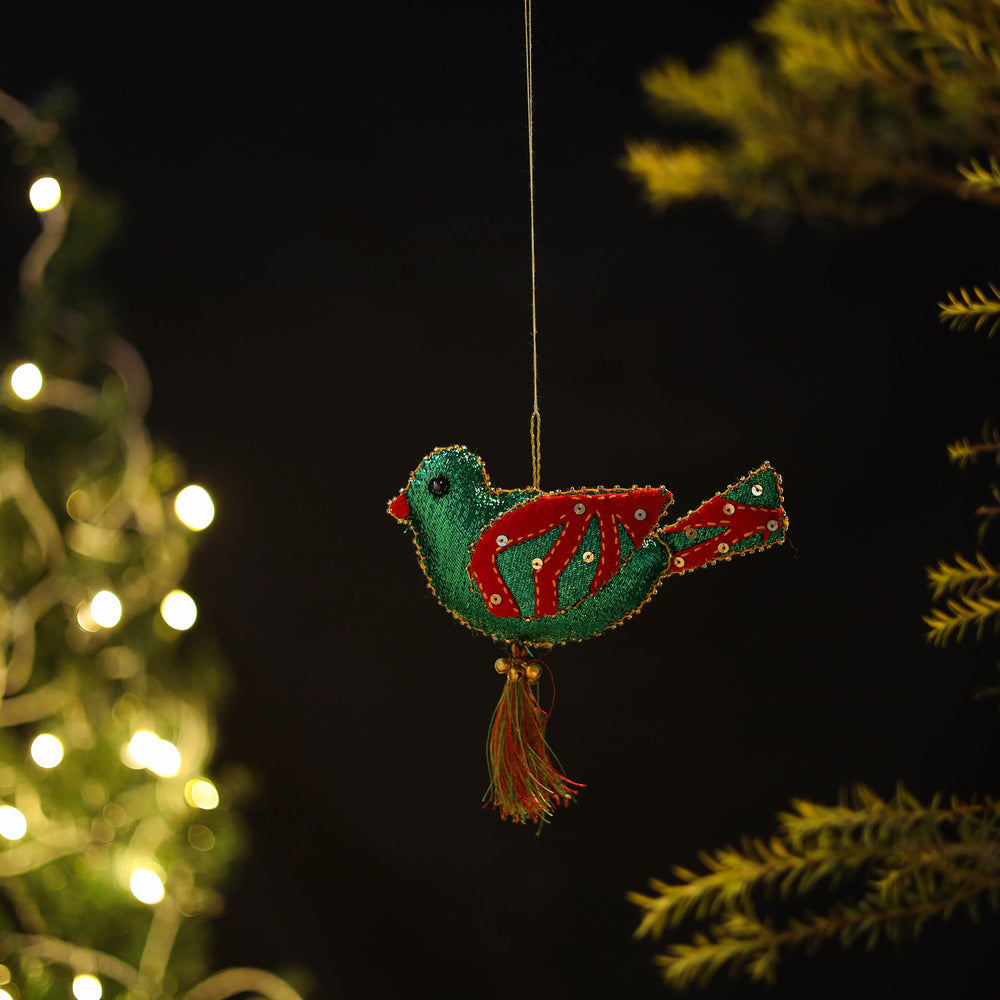 Bird Felt Ornament - Handmade Christmas Decor 14