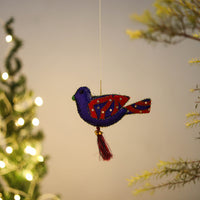 Bird Felt Ornament - Handmade Christmas Decor 16