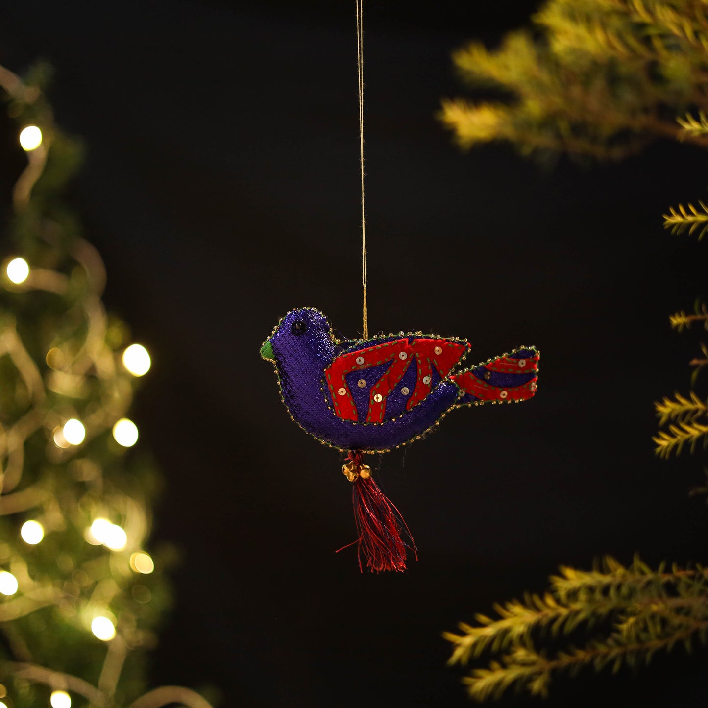 Bird Felt Ornament - Handmade Christmas Decor 16