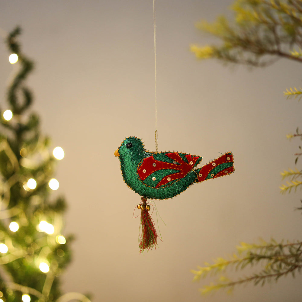 Bird Felt Ornament - Handmade Christmas Decor 17