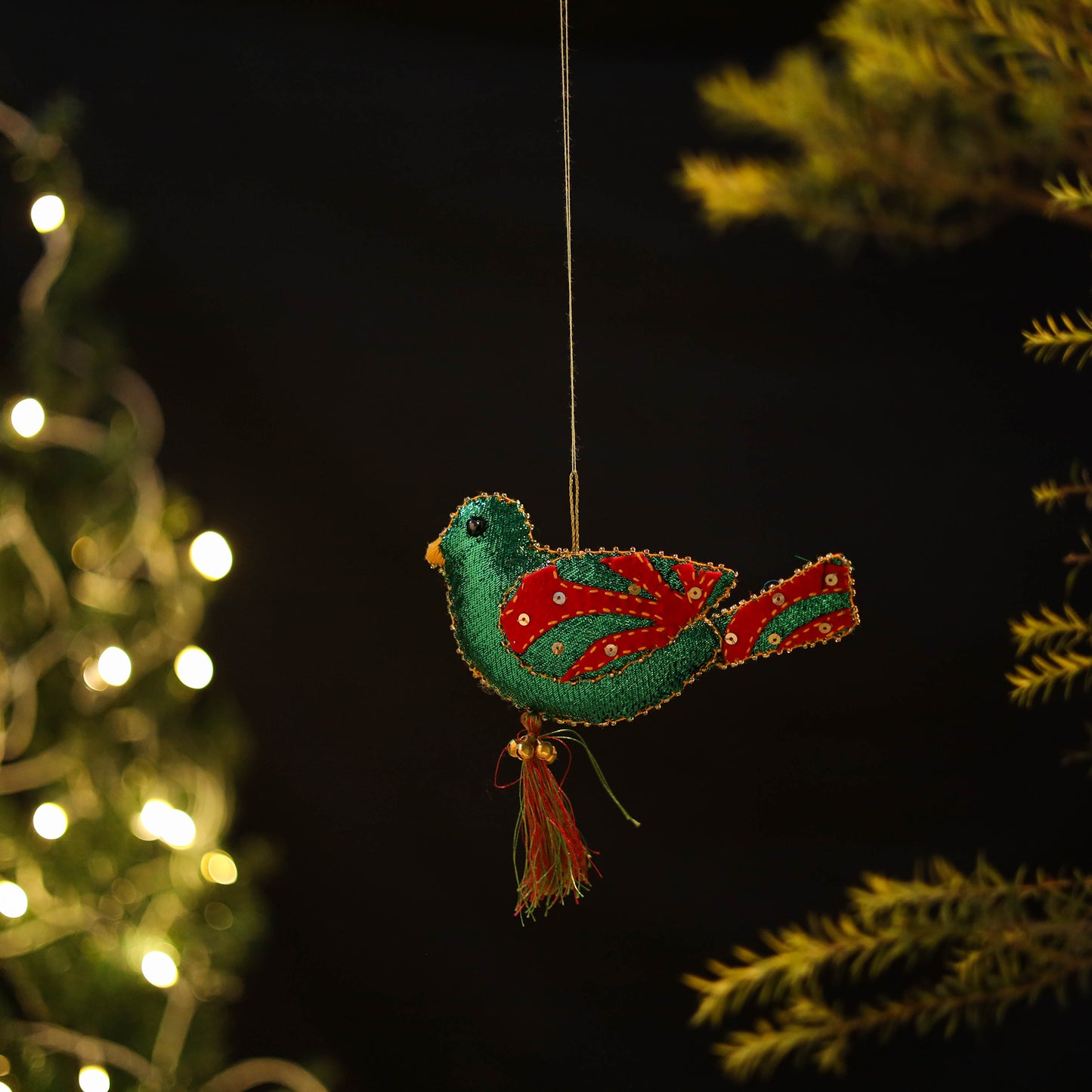 Bird Felt Ornament - Handmade Christmas Decor 17