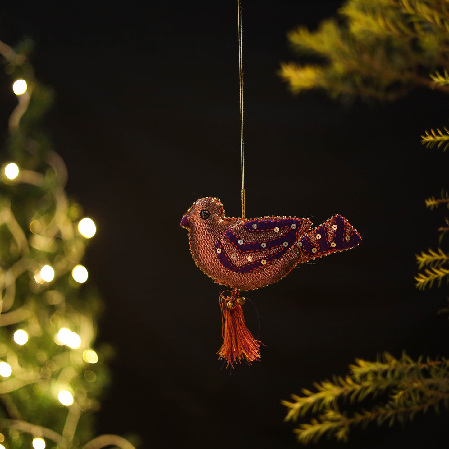 Bird Felt Ornament - Handmade Christmas Decor 18