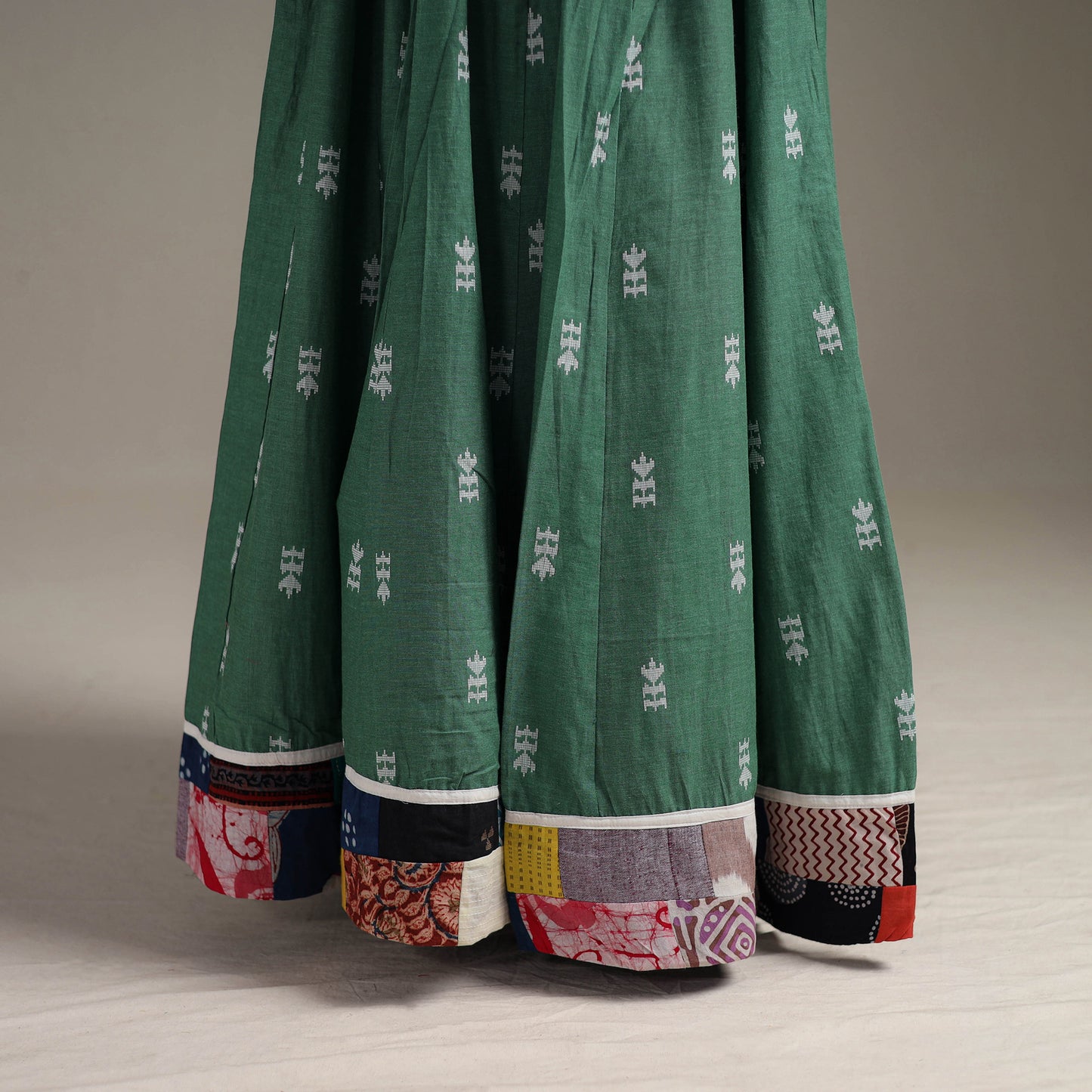 Jacquard 24 Kali Patchwork Cotton Long Skirt 02