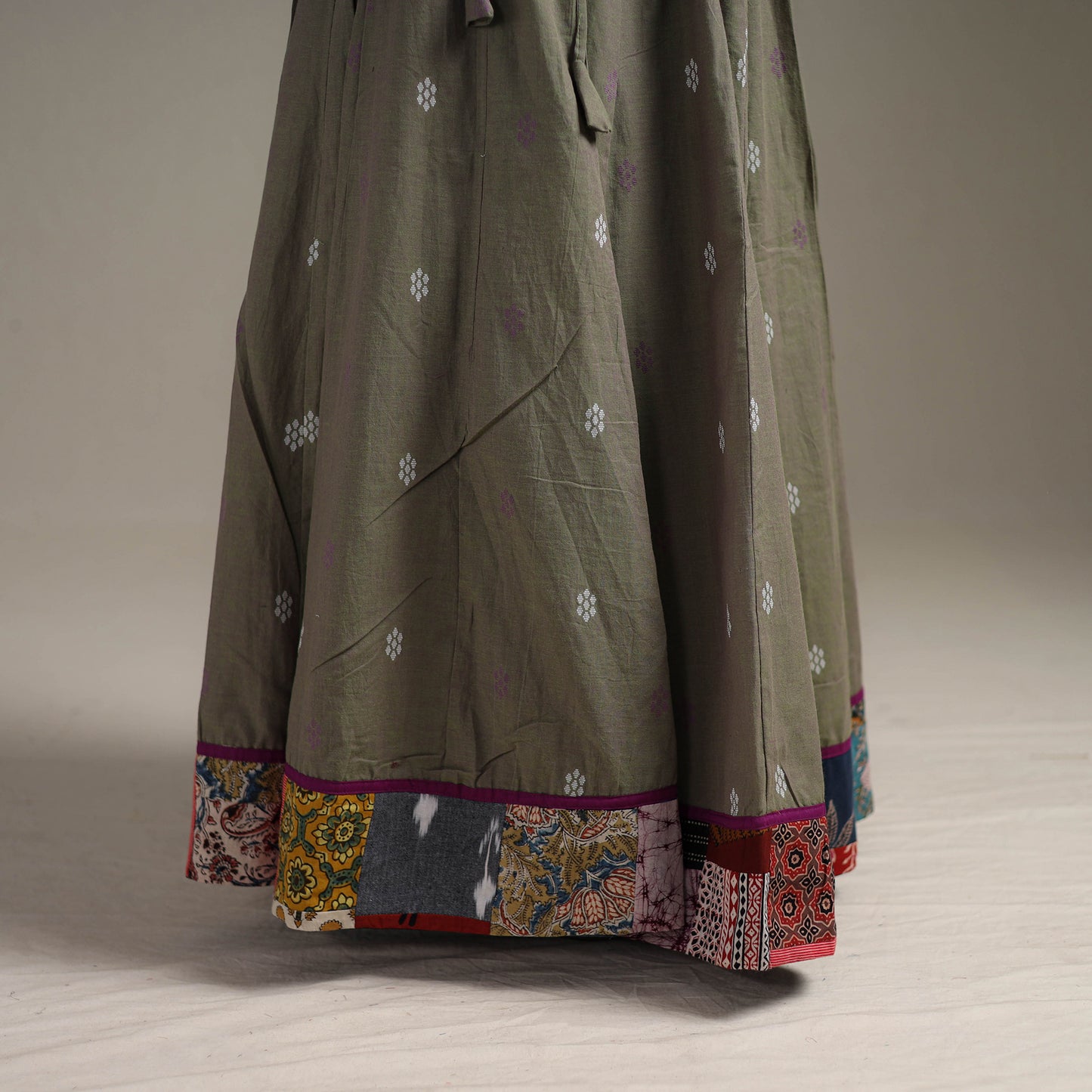 Jacquard 24 Kali Patchwork Cotton Long Skirt 03