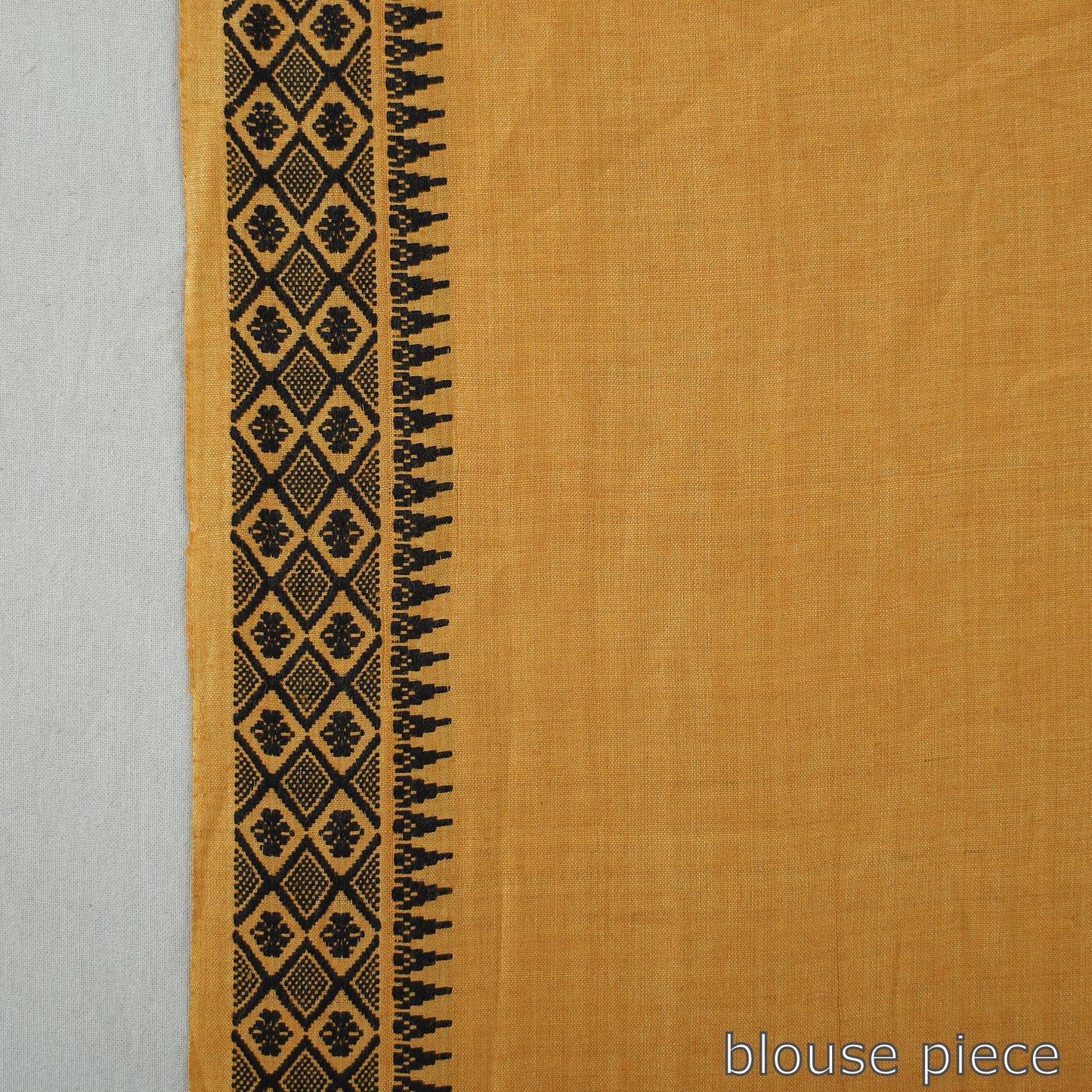 Yellow - Traditional Vidarbha Tussar Silk Cotton Handloom Saree with Woven Border 30