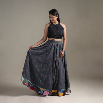 Jacquard 24 Kali Patchwork Cotton Long Skirt 06