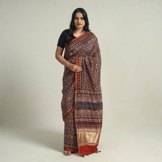 Ajrakh Saree