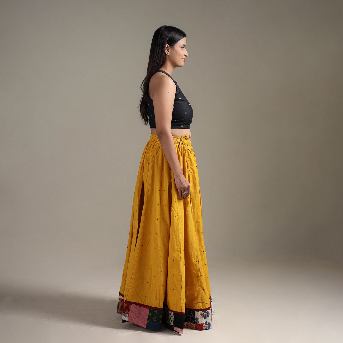 Jacquard 24 Kali Patchwork Cotton Long Skirt 07