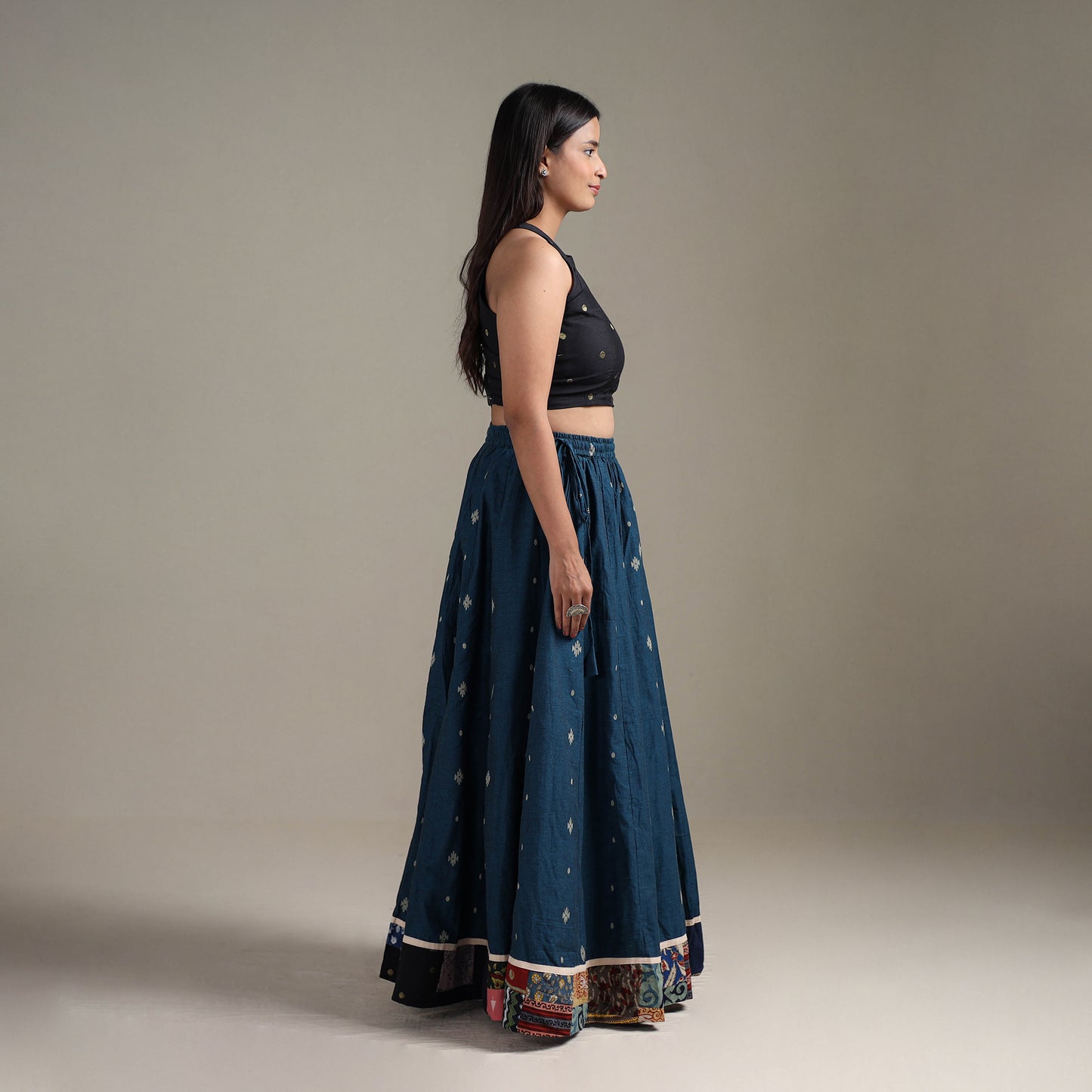 Jacquard 24 Kali Patchwork Cotton Long Skirt 08