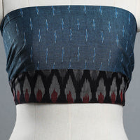 Grey - Cotton Pochampally Ikat Blouse Piece 22