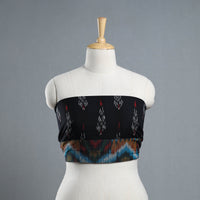 Black - Cotton Pochampally Ikat Blouse Piece 23