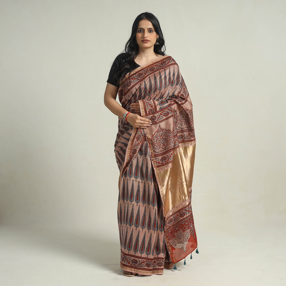 Ajrakh Saree