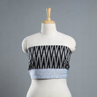 Grey - Cotton Pochampally Ikat Blouse Piece 28