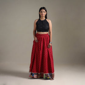 Jacquard 24 Kali Patchwork Cotton Long Skirt 10