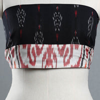 Black - Cotton Pochampally Ikat Blouse Piece 29