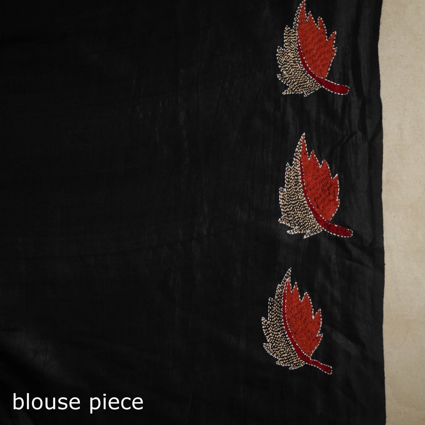 Black - bengal hand embroidery banarasi silk handloom