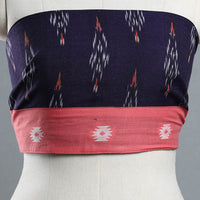 Purple - Cotton Pochampally Ikat Blouse Piece 32