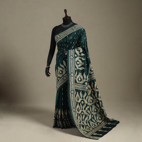 Green - bengal hand embroidery bangalore silk handloom