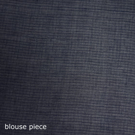 Blue - Nazaakat Kota Doria Cotton Plain Saree with Blouse & Jewellery Set 45