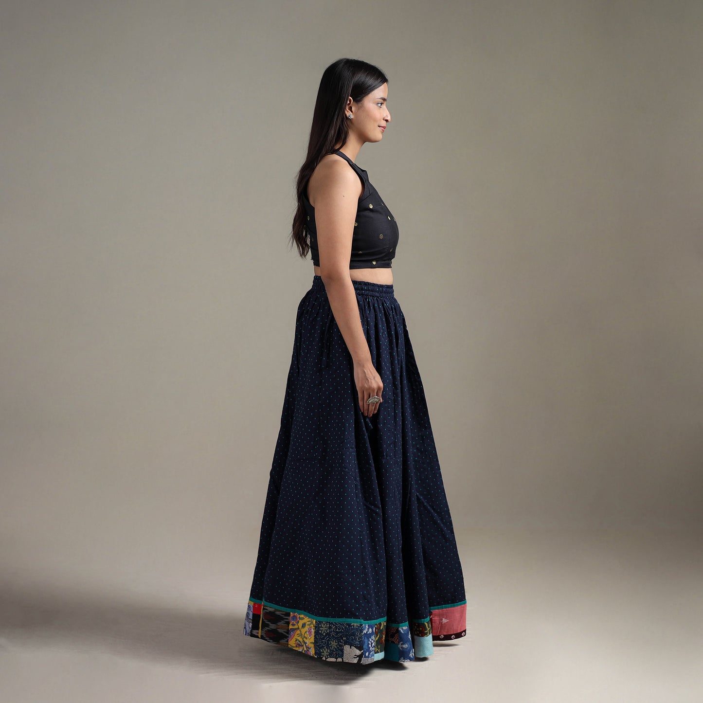 Jacquard 24 Kali Patchwork Cotton Long Skirt 11