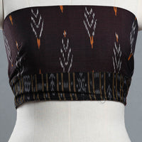 Brown - Cotton Pochampally Ikat Blouse Piece 36