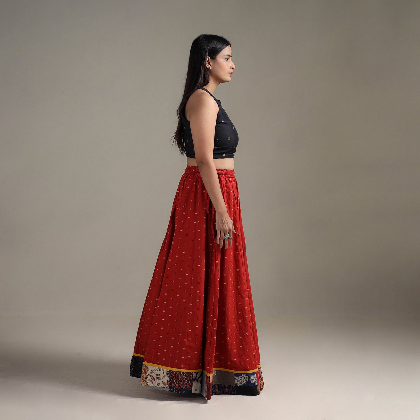 Jacquard 24 Kali Patchwork Cotton Long Skirt 12