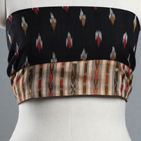 Black - Cotton Pochampally Ikat Blouse Piece 40