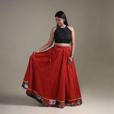 Jacquard 24 Kali Patchwork Cotton Long Skirt 12