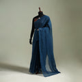 Blue - Nazaakat Kota Doria Cotton Plain Saree with Blouse & Jewellery Set 48
