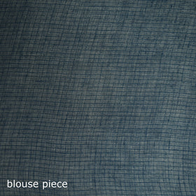 Blue - Nazaakat Kota Doria Cotton Plain Saree with Blouse & Jewellery Set 48