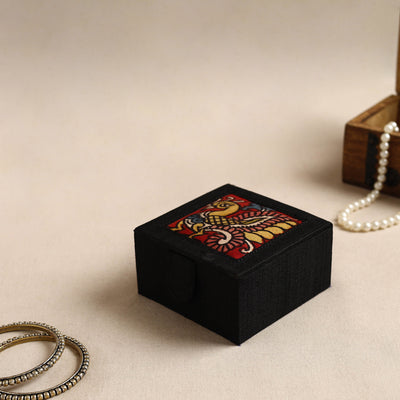 Kalamkari Handpainted Ghicha Silk Bangle Box (Small) 40