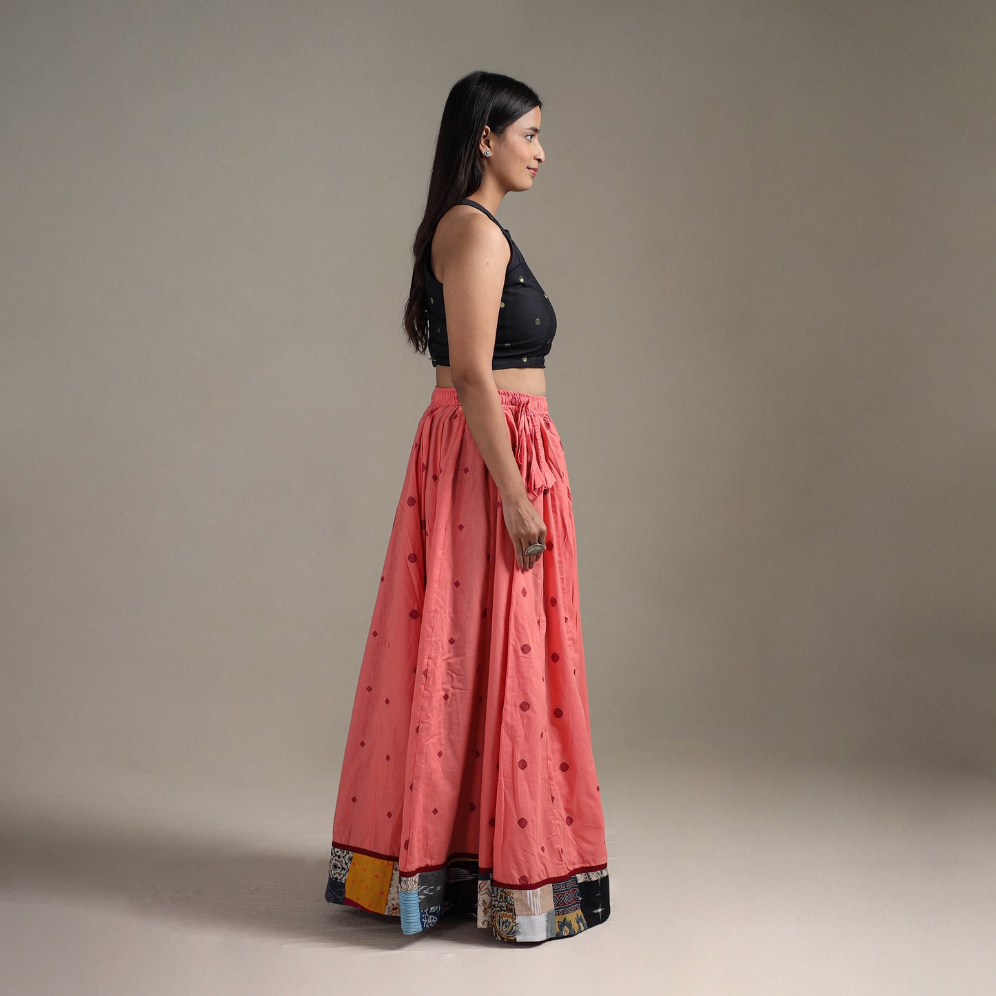 Jacquard 24 Kali Patchwork Cotton Long Skirt 14