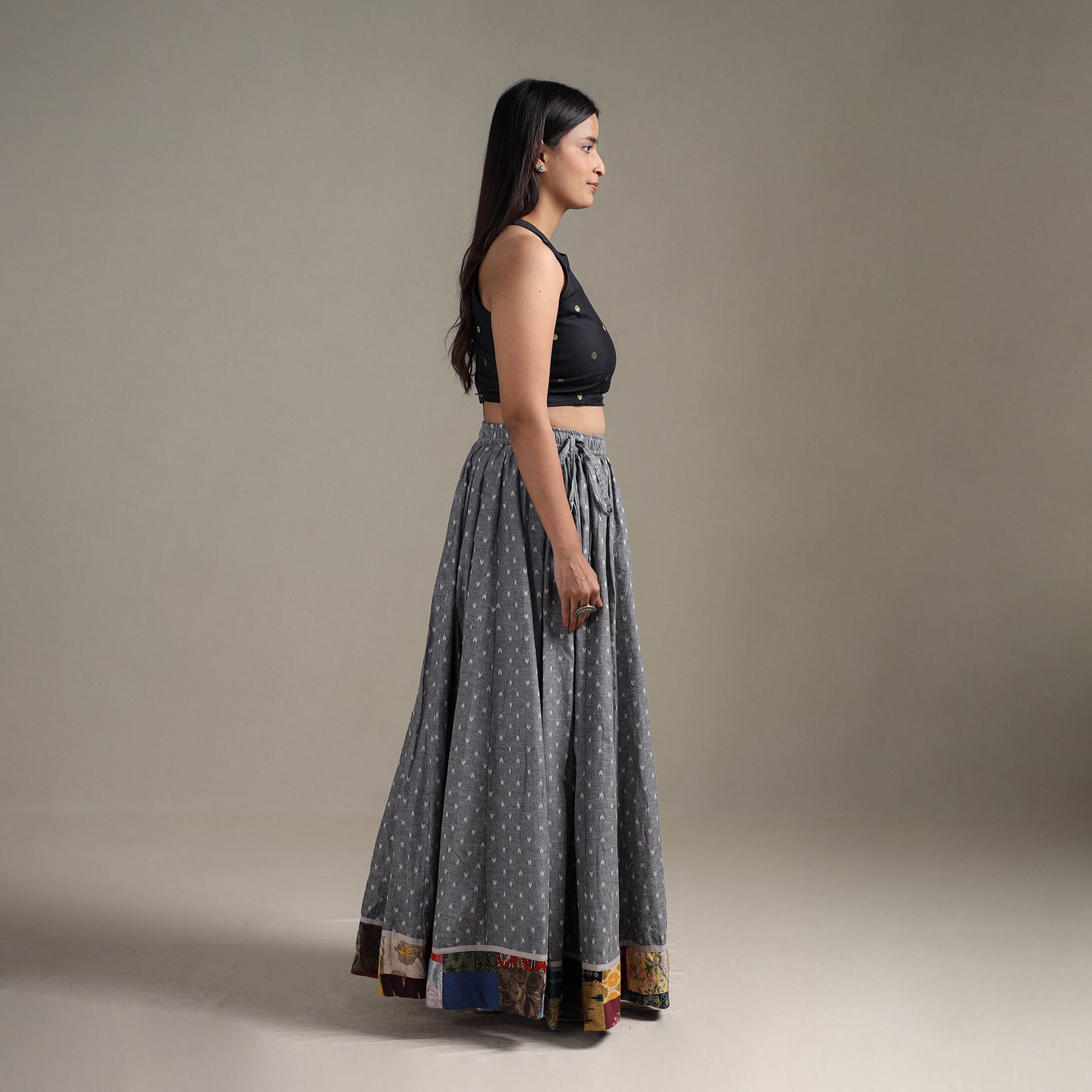 Jacquard 24 Kali Patchwork Cotton Long Skirt 15