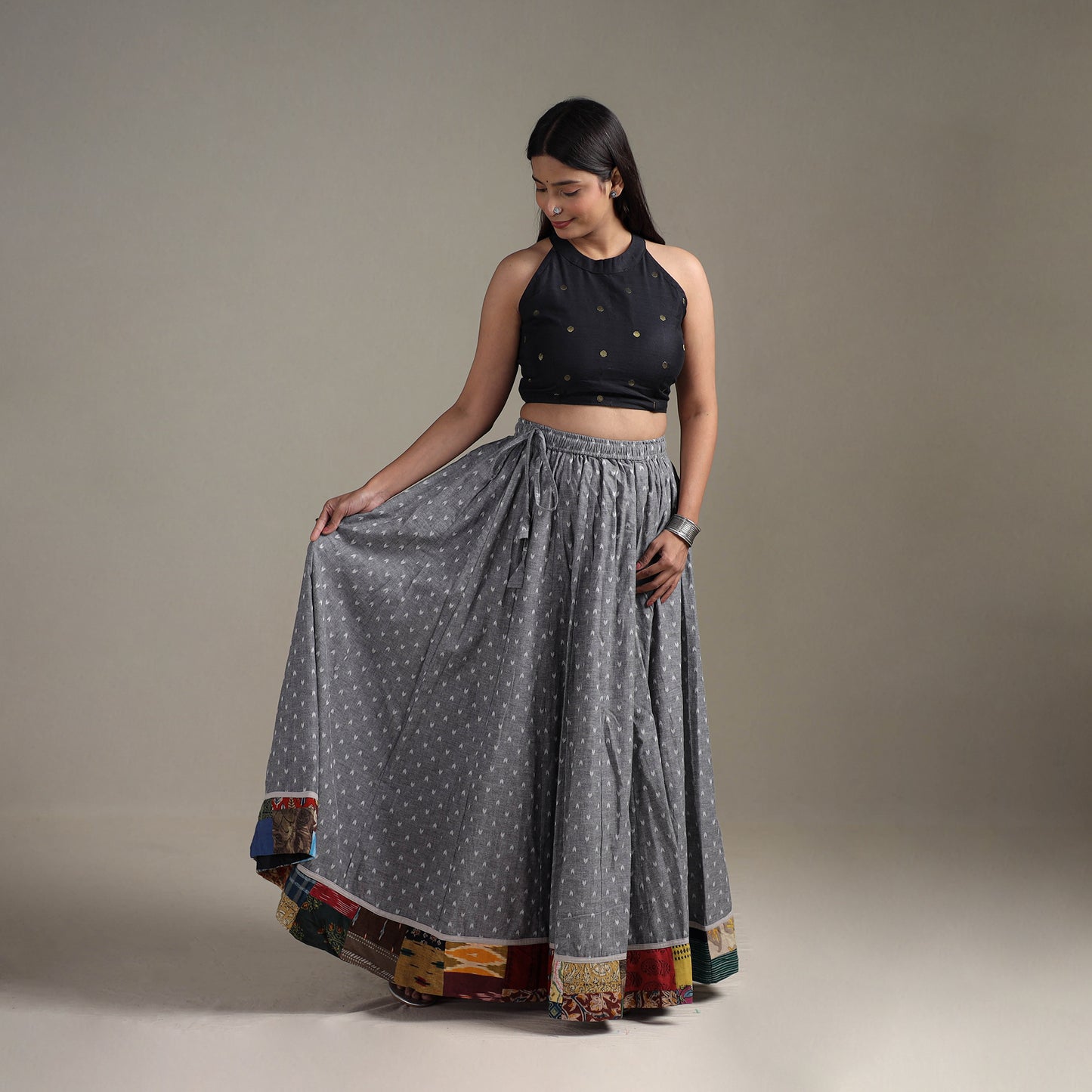 Jacquard 24 Kali Patchwork Cotton Long Skirt 15