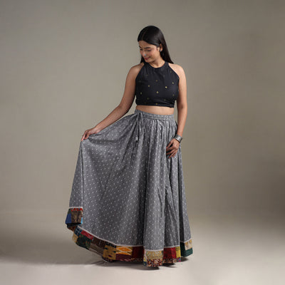 Jacquard 24 Kali Patchwork Cotton Long Skirt 15