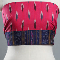 Pink - Cotton Pochampally Ikat Blouse Piece 57