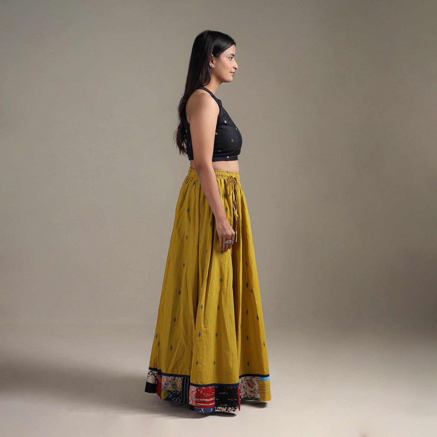 Jacquard 24 Kali Patchwork Cotton Long Skirt 30