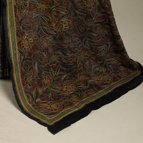 Black - bengal hand embroidery bangalore silk handloom