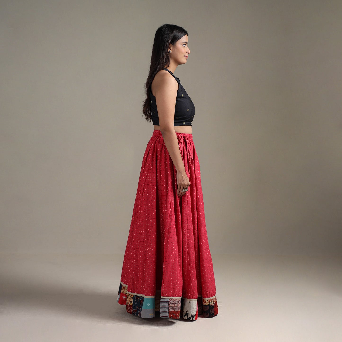 Jacquard 24 Kali Patchwork Cotton Long Skirt 16