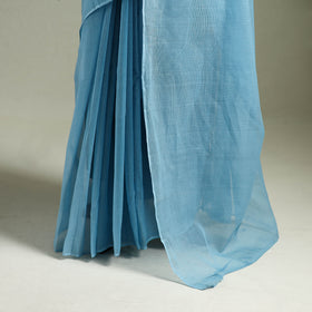 Blue - Nazaakat Kota Doria Cotton Plain Saree with Blouse & Jewellery Set 52