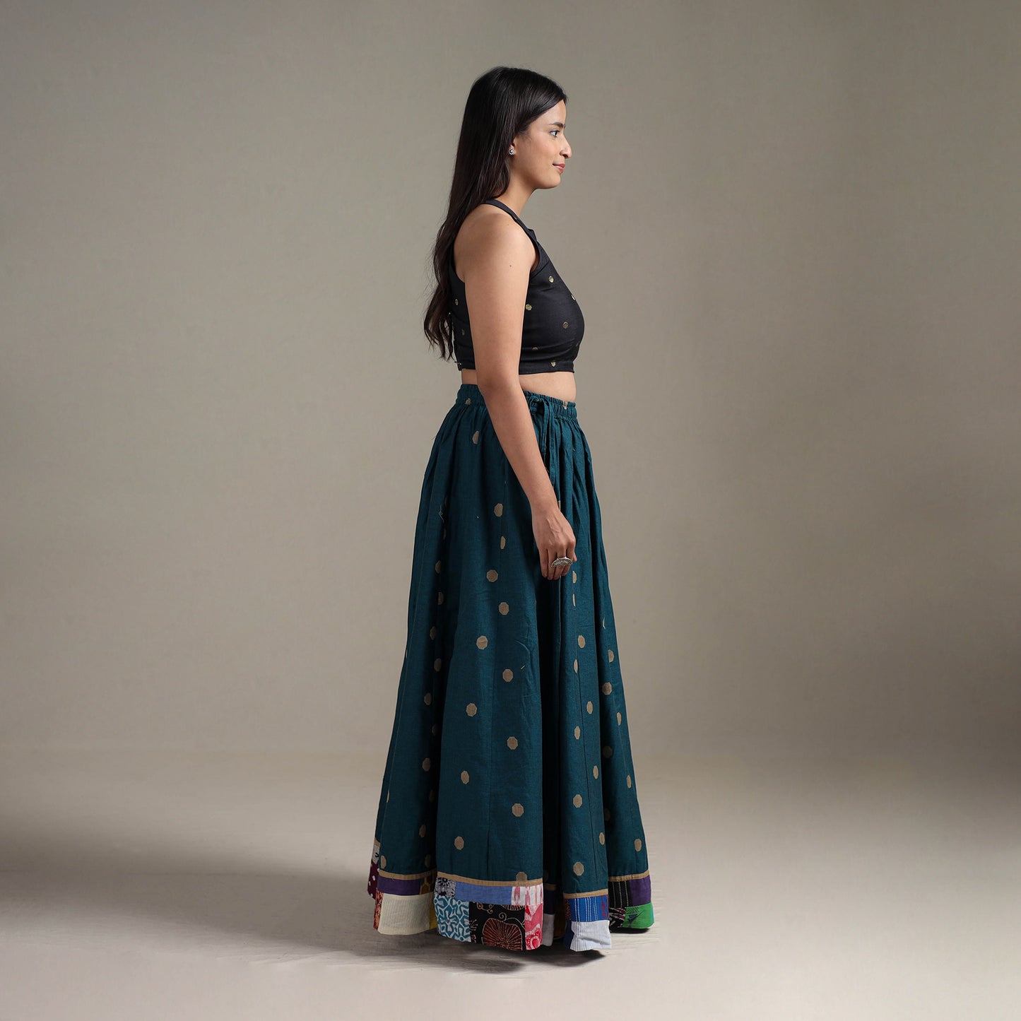 Jacquard 24 Kali Patchwork Cotton Long Skirt 17