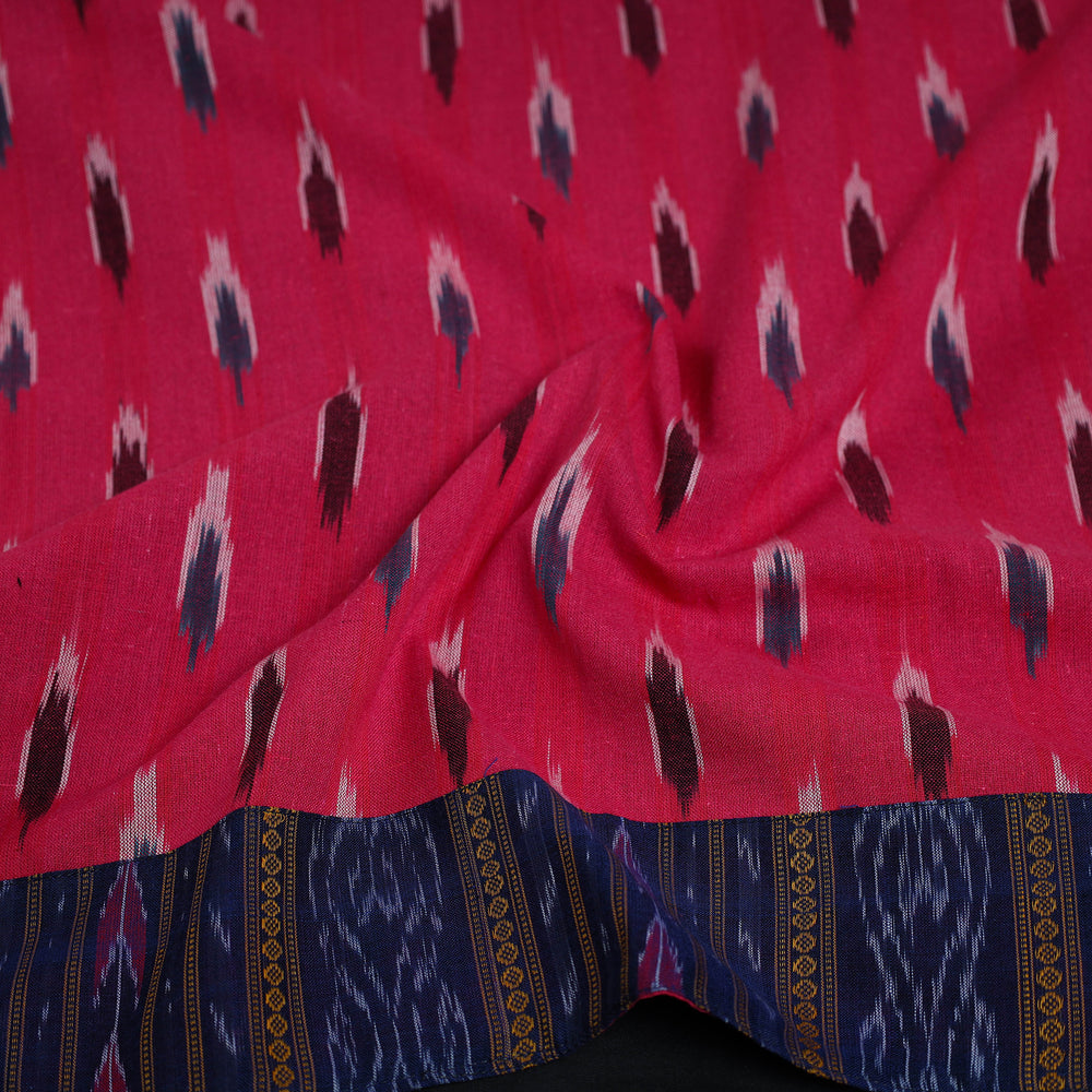 Pink - Cotton Pochampally Ikat Blouse Piece 57